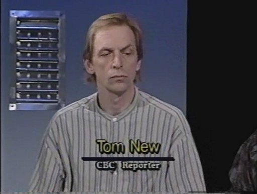 Tom New of the CBC appearing on Episode 12, Season 1